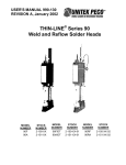 THIN-LINE Series 90 Weld and Reflow Solder Heads