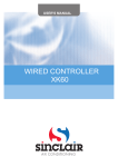 WIRED CONTROLLER XK60 - sinclair air conditioners