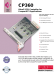 Ultra2 SCSI Controller for CompactPCI Applications CP360