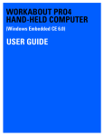 Workabout Pro4 Hand-Held Computer User Manual with CE 6.0