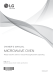 owner`s manual microwave oven