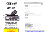 Galaxy DX939 User Manual