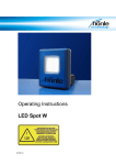 LED Spot W User Manual - Tangent Industries Inc.