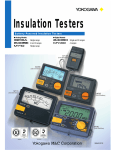 Insulation Testers (3213A, 2406E, MY10, 2406D, MY40)