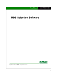 MDS Selection Software