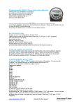 12VDC Digital Timer User Manua﻿l