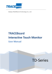TRACEBoard Interactive Touch Monitor User Manual