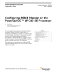 Configuring SGMII Ethernet on the PowerQUICC MPC8313E