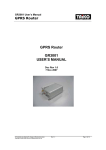 GPRS Router GR3001 USER`S MANUAL