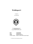 WebReport/i User`s Guide - Release 12