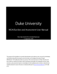 Duke University – WEAVEonline User Manual