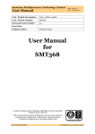 SMT368 User Manual - Sundance Multiprocessor Technology Ltd.