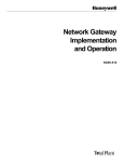 Network Gateway Implementation and Operation