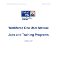 United Way Workforce One User Manual