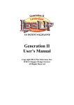 Generation II User`s Manual