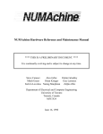 NUMAchine Hardware Reference and Maintenance Manual (PDF