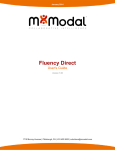 Fluency Direct User`s Guide