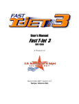 Fast T-Jet 3 User`s Manual - T