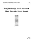 Kelly KDHD Controllers User Manual