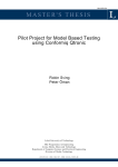 Pilot Project for Model Based Testing using Conformiq Qtronic