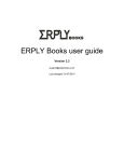 ERPLY Books user manual