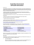 Australian Government self-audit Instructions