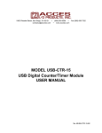 MODEL USB-CTR-15 USB Digital Counter/Timer