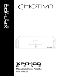 XPA-100 Manual