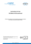 Instructions for Use - IVD Matrix HCCA-portioned