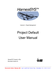 Project Default User Manual