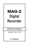 User manual for MAG-2 - TS