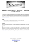 CEILING DOME DECOY SECURITY CAMERA