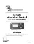 M-Series Remote Attendant Control, User Manual