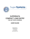 SuperDATA Compact Load Entry User Manual