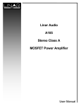 Linar Audio A105 Stereo Class A MOSFET Power Amplifier Linar