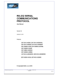 the RS-232 control manual