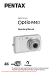 Pentax Optio M40 User Guide Manual pdf