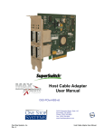 Host Cable Adapter User Manual