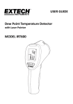 USER GUIDE Dew Point Temperature Detector MODEL IRT600