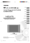 14DLV75 LCD TV/DVD Combination User`s Manual