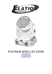 Platinum Wash LED Zoom User Manual v1.0