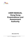 USER MANUAL Hong Kong Examinations and Assessment Authority