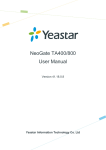 NeoGate TA400/800 User Manual