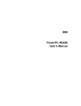 IBM PowerPC 403GB User`s Manual