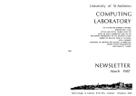 computing laboratory newsletter