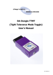 DA-Dongle TTMT (Tight Tolerance Mode Toggle) User`s Manual