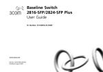 3Com® Baseline Switch 2816-SFP/2824-SFP Plus
