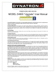 MODEL D4800 “Upgrade” User Manual