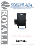 Royall RG5000VS Wood Pellet Grill User Manual