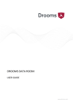 user manual "Drooms Data Room"